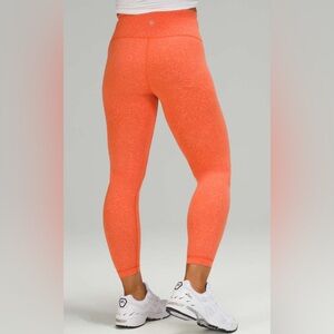 NEW Lululemon Wunder Train High-Rise Tight 25" Crunch Warm Coral